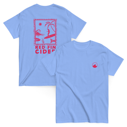 Red Fin Edition #2 T-shirts - Light Blue - Size Large