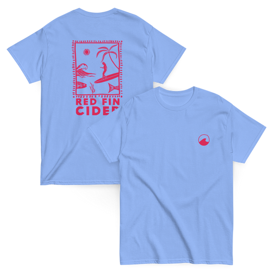 Red Fin Edition #2 T-shirts - Light Blue - Size Large